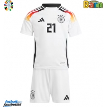 Tyskland Ilkay Gundogan #21 Hjemmedraktsett Barn EM 2024 Kortermet (+ Korte bukser)